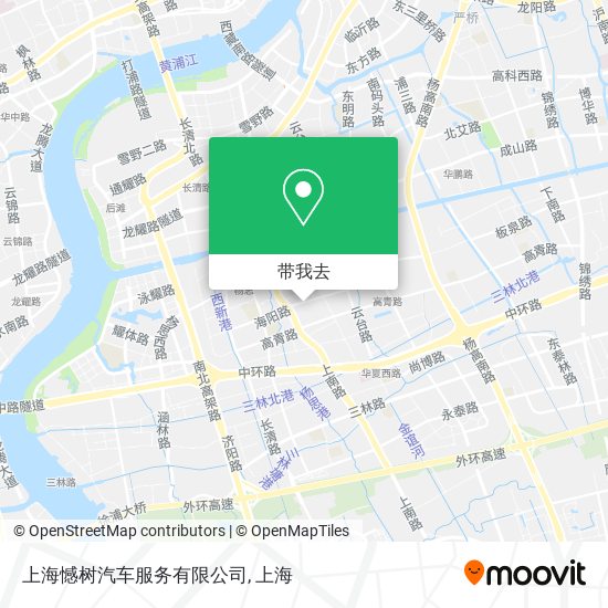 上海憾树汽车服务有限公司地图