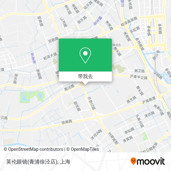 英伦眼镜(青浦徐泾店)地图