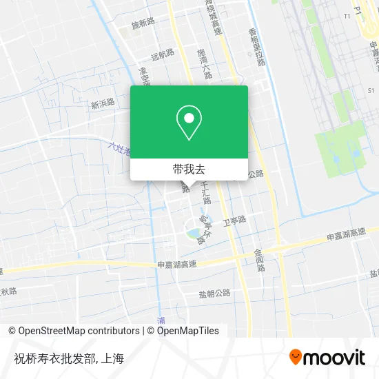 祝桥寿衣批发部地图