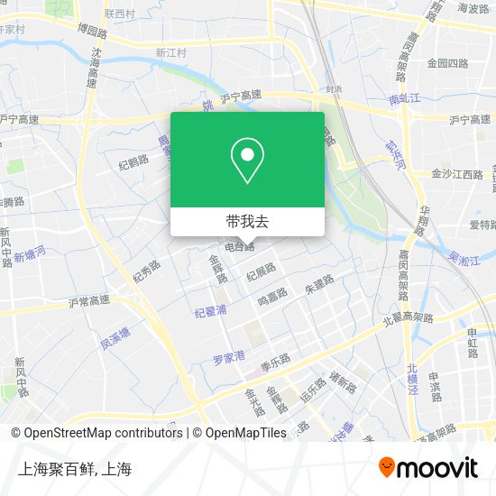 上海聚百鲜地图