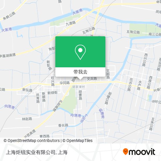 上海炬锐实业有限公司地图