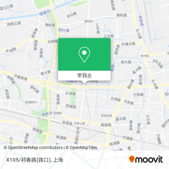 X105/祁春路(路口)地图
