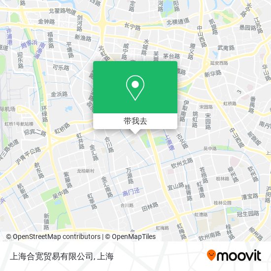上海合宽贸易有限公司地图