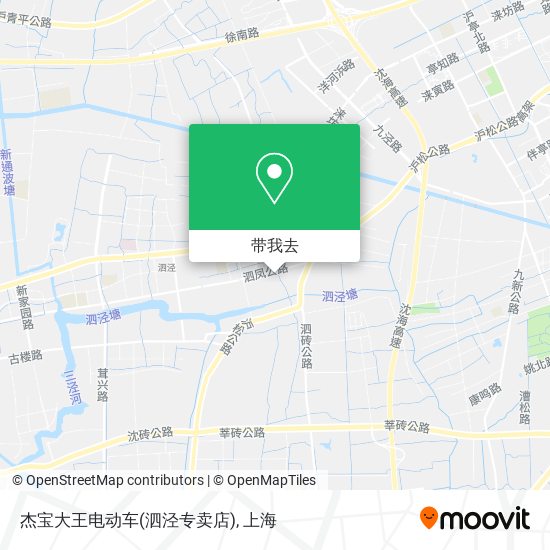 杰宝大王电动车(泗泾专卖店)地图