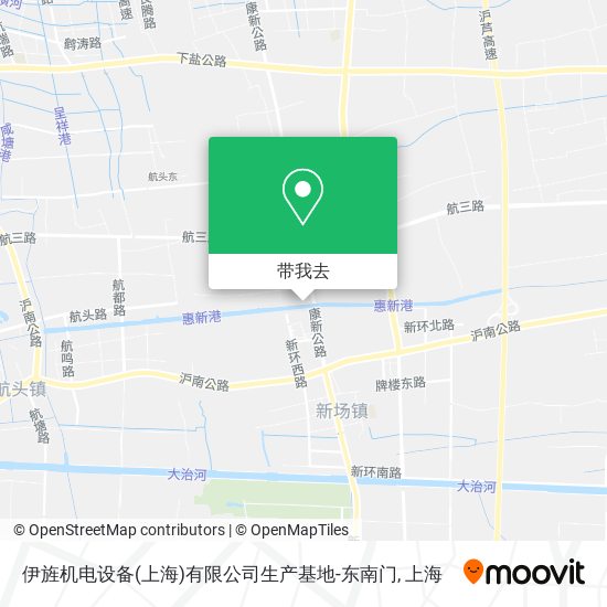 伊旌机电设备(上海)有限公司生产基地-东南门地图