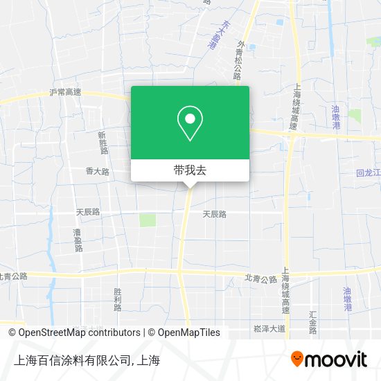 上海百信涂料有限公司地图