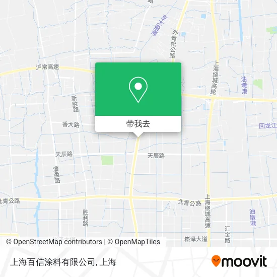 上海百信涂料有限公司地图