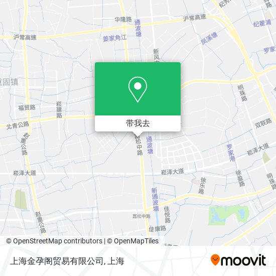 上海金孕阁贸易有限公司地图