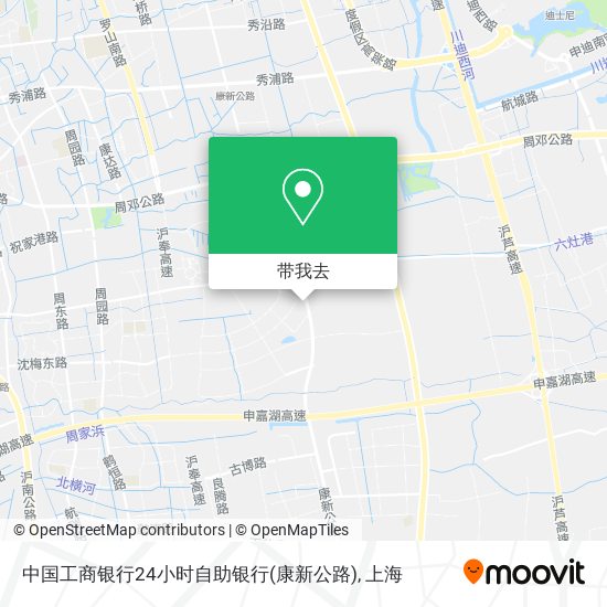 中国工商银行24小时自助银行(康新公路)地图