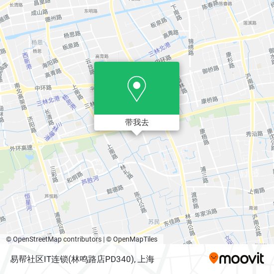 易帮社区IT连锁(林鸣路店PD340)地图