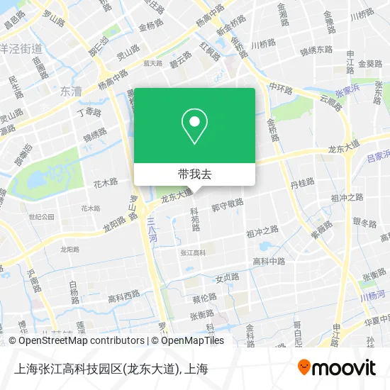 上海张江高科技园区(龙东大道)地图