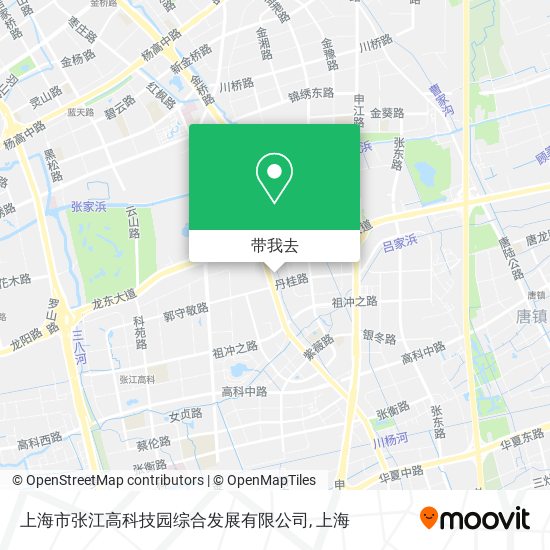 上海市张江高科技园综合发展有限公司地图