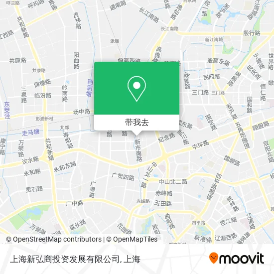 上海新弘商投资发展有限公司地图