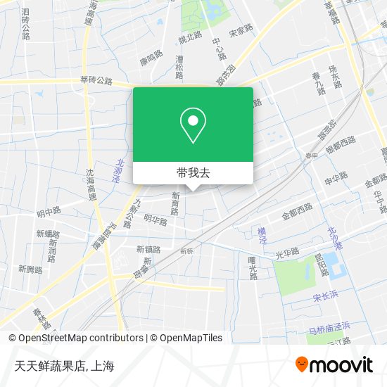 天天鲜蔬果店地图