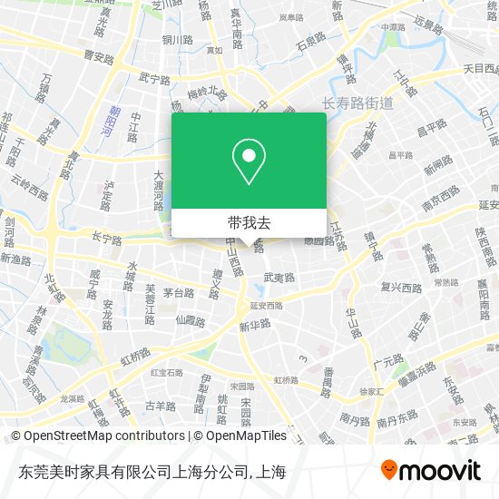 东莞美时家具有限公司上海分公司地图