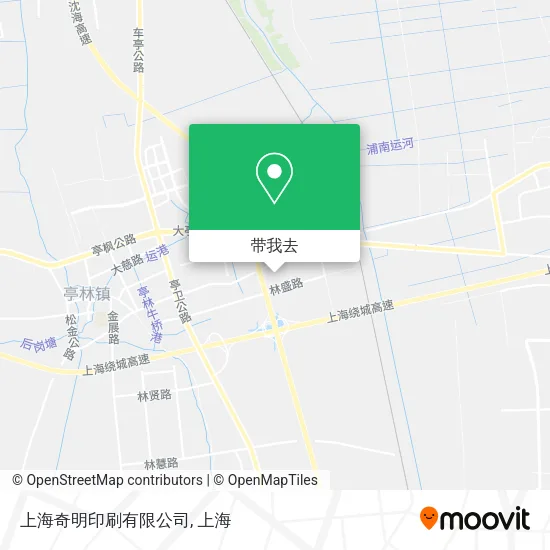 上海奇明印刷有限公司地图