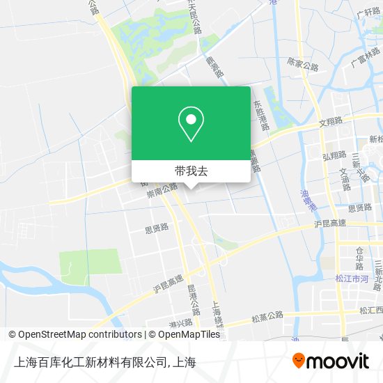 上海百库化工新材料有限公司地图