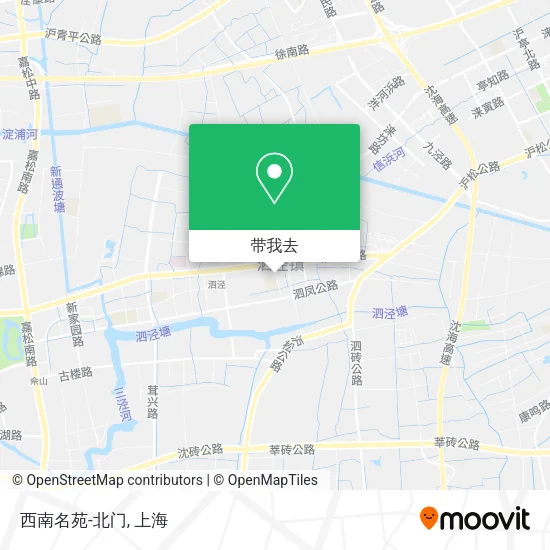 西南名苑-北门地图