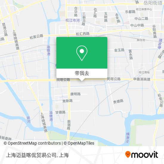 上海迈益喀侃贸易公司地图
