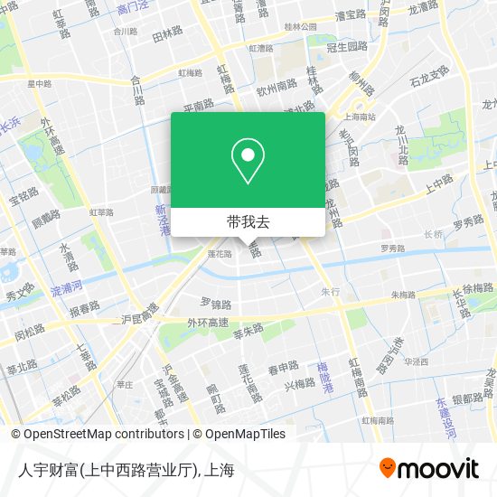 人宇财富(上中西路营业厅)地图