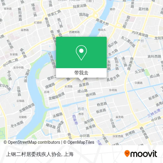 上钢二村居委残疾人协会地图