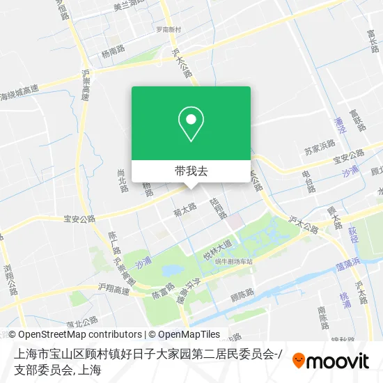 上海市宝山区顾村镇好日子大家园第二居民委员会-/支部委员会地图