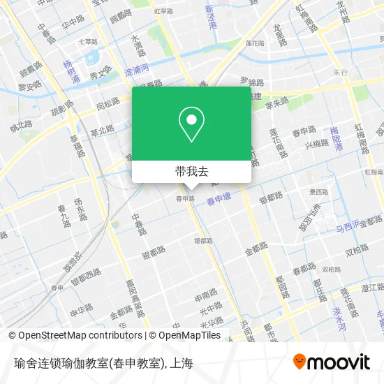 瑜舍连锁瑜伽教室(春申教室)地图