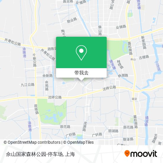 佘山国家森林公园-停车场地图
