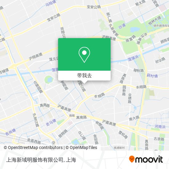 上海新域明服饰有限公司地图