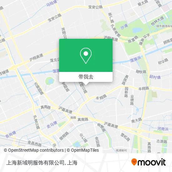 上海新域明服饰有限公司地图