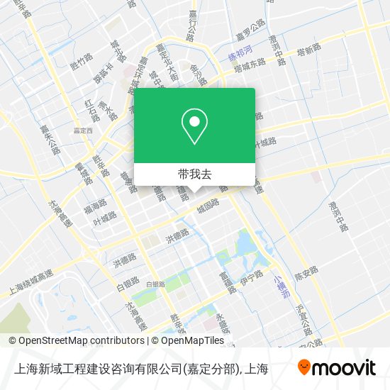 上海新域工程建设咨询有限公司(嘉定分部)地图