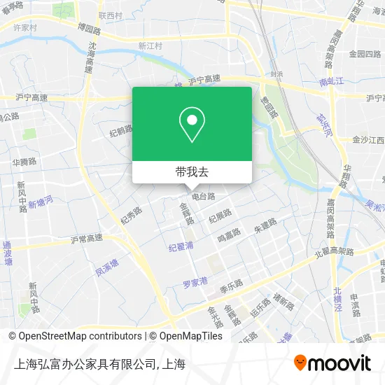 上海弘富办公家具有限公司地图