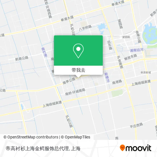 帝高衬衫上海金鳄服饰总代理地图