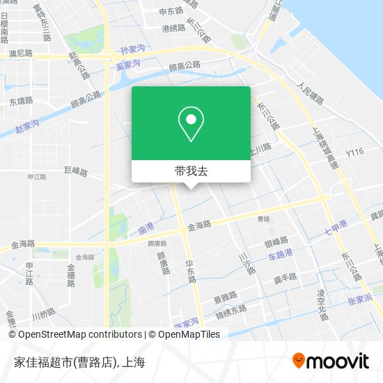 家佳福超市(曹路店)地图