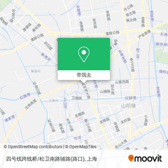 四号线跨线桥/松卫南路辅路(路口)地图