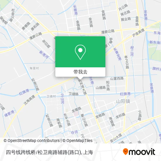四号线跨线桥/松卫南路辅路(路口)地图