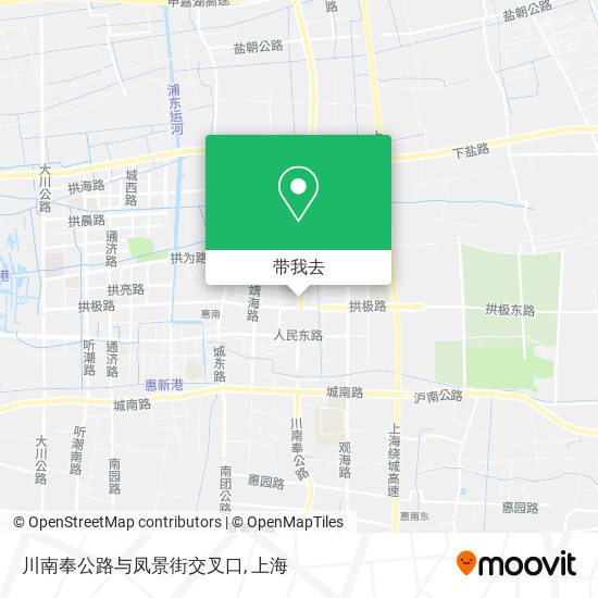 川南奉公路与凤景街交叉口地图