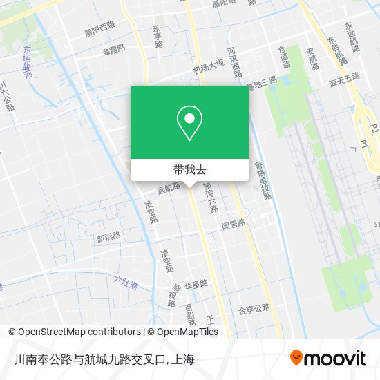 川南奉公路与航城九路交叉口地图