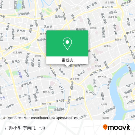 汇师小学-东南门地图