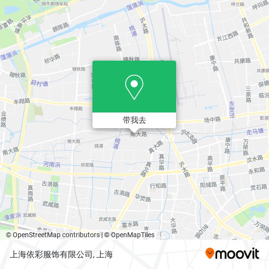 上海依彩服饰有限公司地图