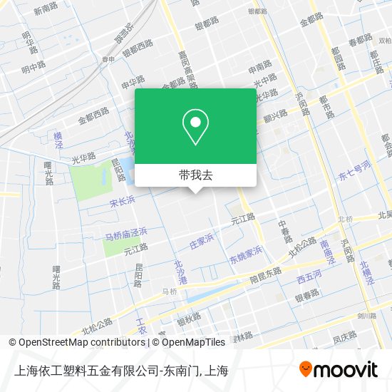上海依工塑料五金有限公司-东南门地图