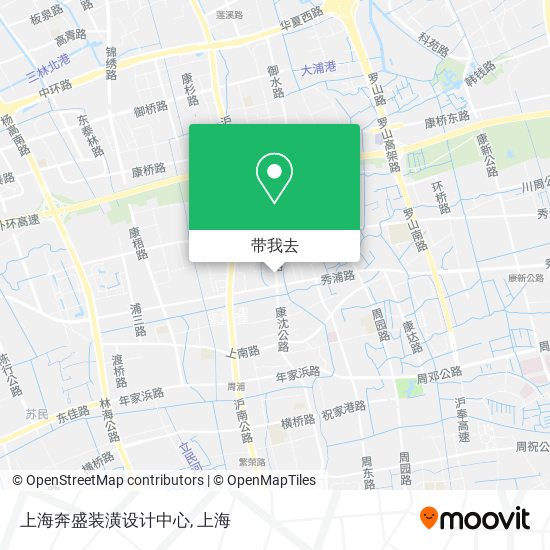 上海奔盛装潢设计中心地图