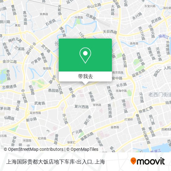 上海国际贵都大饭店地下车库-出入口地图
