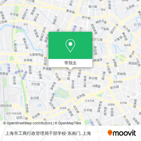 上海市工商行政管理局干部学校-东南门地图
