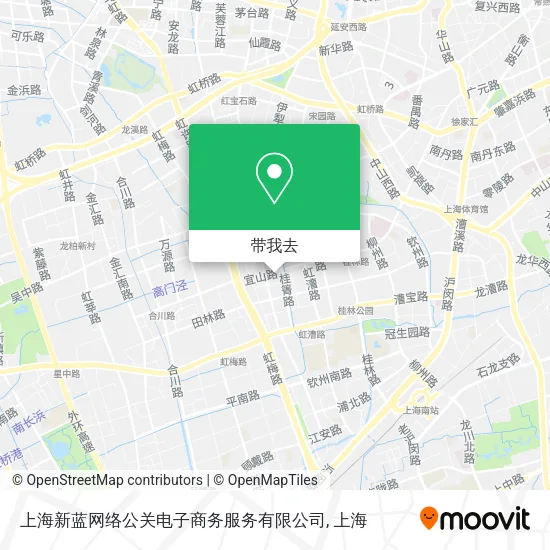 上海新蓝网络公关电子商务服务有限公司地图