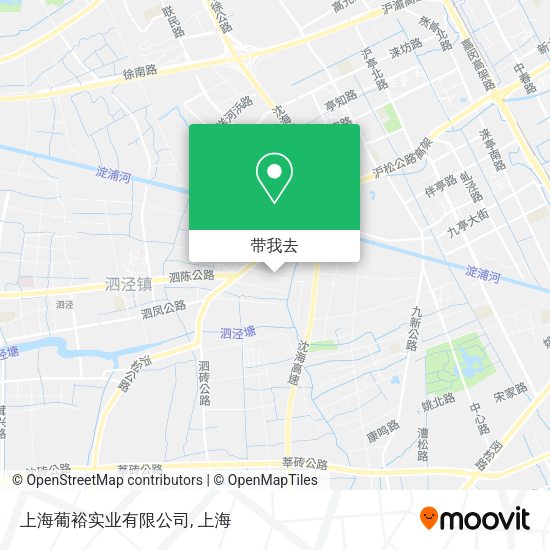 上海葡裕实业有限公司地图
