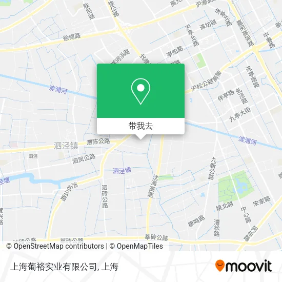 上海葡裕实业有限公司地图
