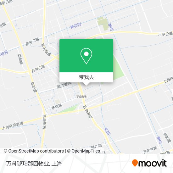 万科琥珀郡园物业地图