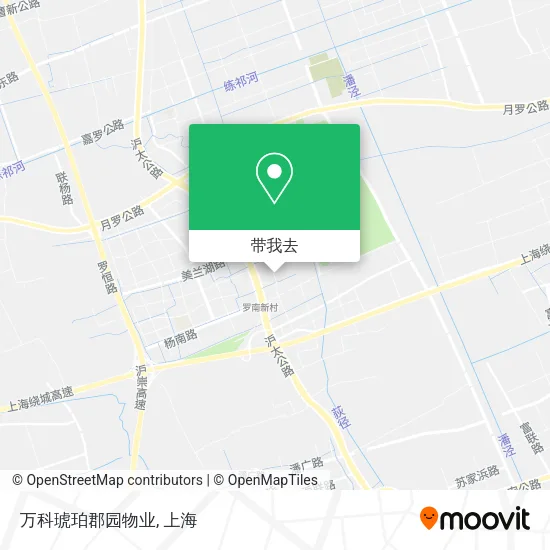 万科琥珀郡园物业地图