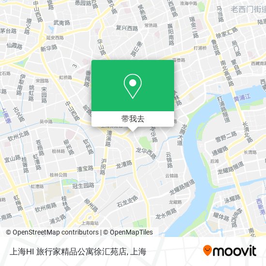 上海HI 旅行家精品公寓徐汇苑店地图